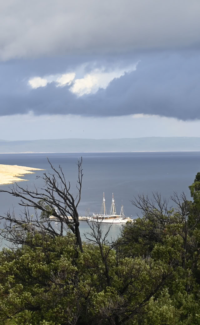 Sandige Küstenlandschaft und Meer